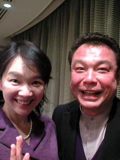 講演前の講師控え室でのカットですどオーですか、綺麗なひとでしょお～