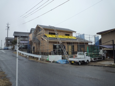 みぞれから雪へ、、、