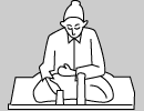 リムの幅を広くとっていますのでひじをついてラクな姿勢で使えます。