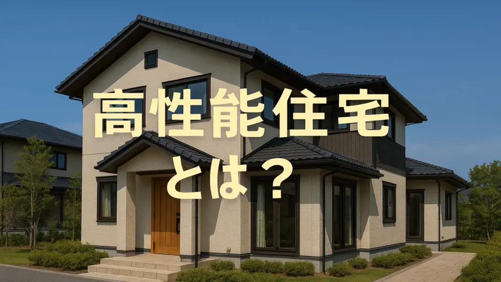 高性能住宅とは？定義・メリット・落とし穴までプロが本音で解説